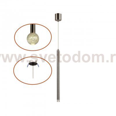 Светильник подвесной одиночный Odeon light 4375/3LA FIANO