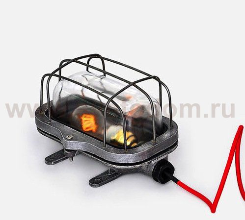 Настенная лампа Steampunk Cage Glass Edison Wall Lamp Loft Concept 44.007.AL.AL.T1B
