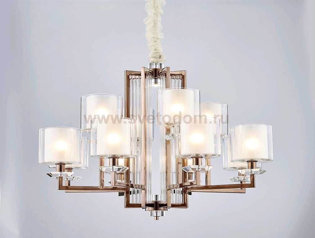 Люстра Newport 4408+4/C black nickel