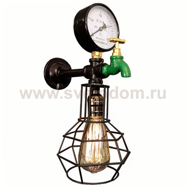 Бра Wall Lamp Manometer and Green water tap Loft Concept 44.086