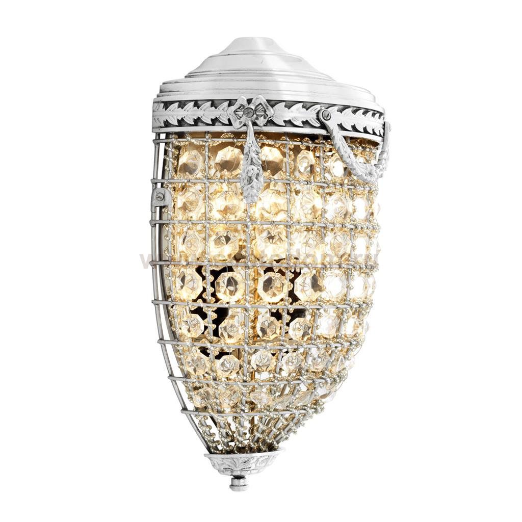 Бра Eichholtz Wall Lamp Emperor Nickel Loft Concept 44.106132