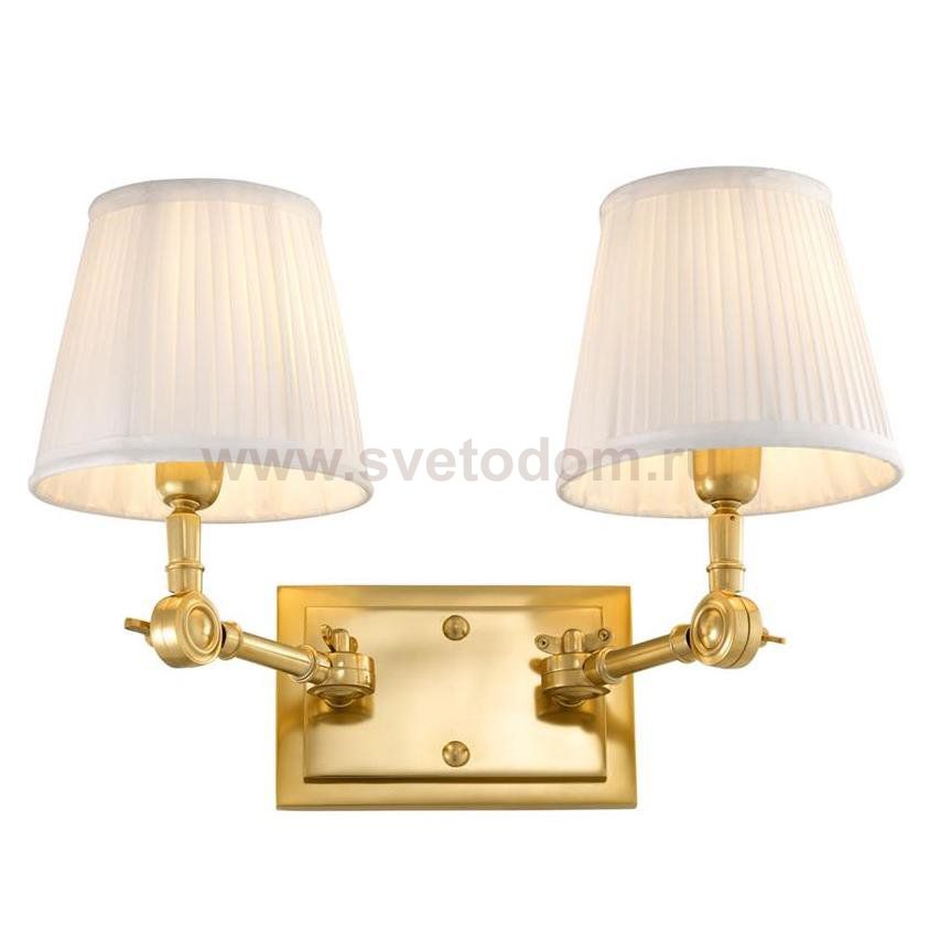 Бра Wall Lamp Wentworth Double Gold+White Loft Concept 44.107222