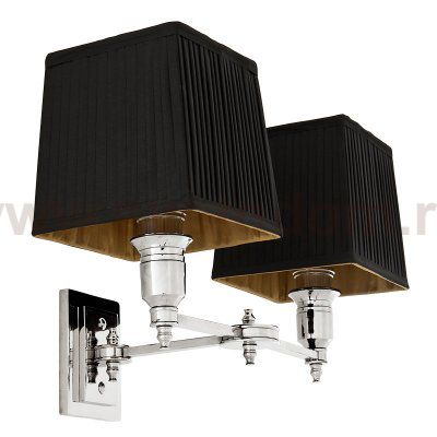 Бра Wall Lamp Lexington Double Nickel+Black Loft Concept 44.108936