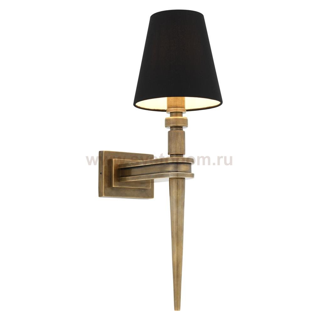 Бра Wall Lamp Waterloo Single Brass Loft Concept 44.110986