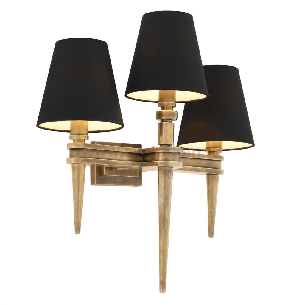 Бра Wall Lamp Waterloo Triple Brass Loft Concept 44.110990