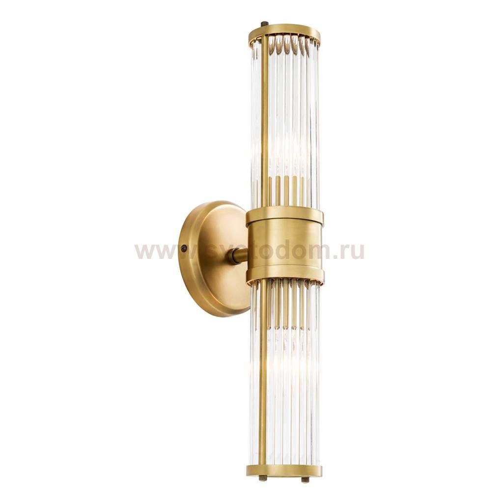 Бра Wall Lamp Claridges Double Brass Loft Concept 44.111016