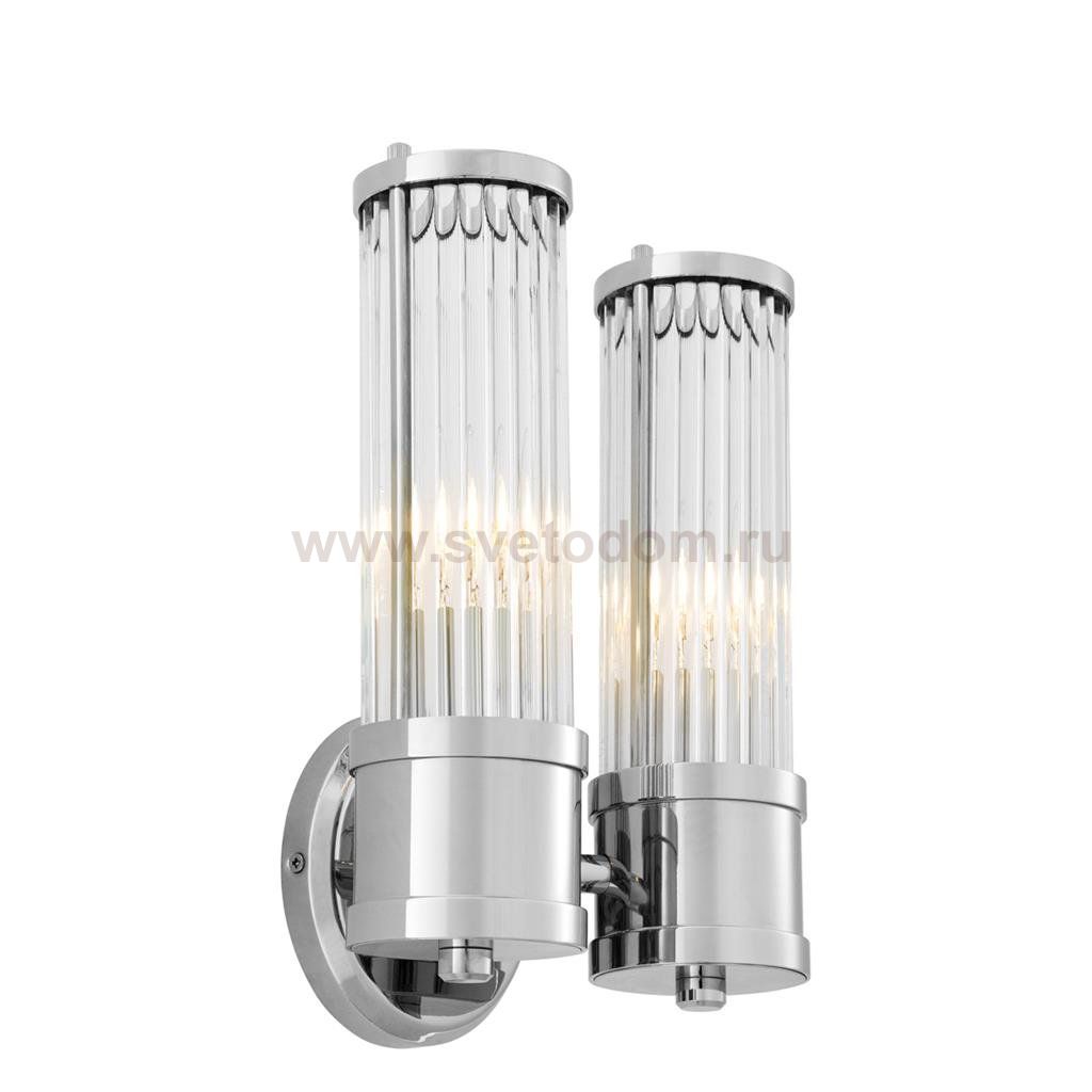Бра Wall Lamp Claridges Dual Nickel Loft Concept 44.111385