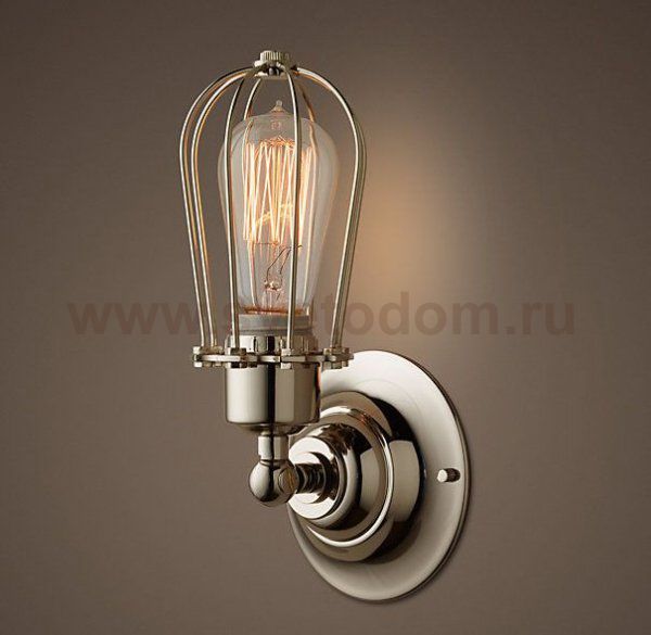 Бра Marconi Cage Nickel Loft Concept 44.159