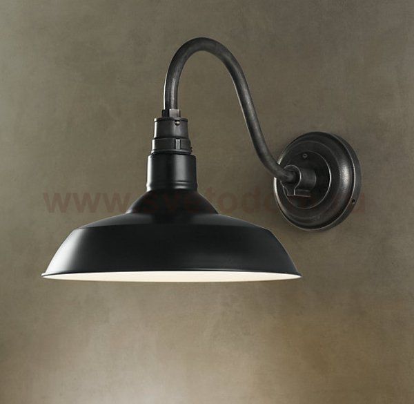 Бра Vintage Barn Sconce Black Loft Concept 44.200