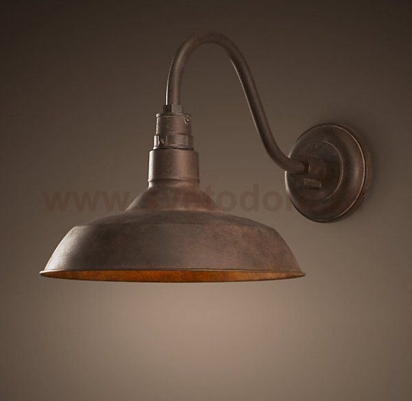 Бра Vintage Barn Sconce Rusty Loft Concept 44.202.MT.BL.T1B