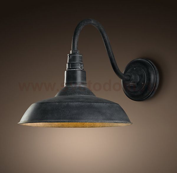 Бра Vintage Barn Sconce Old Grey Loft Concept 44.204