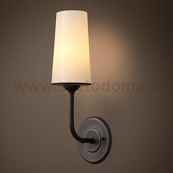Бра RH MODERN TAPER SCONCE Glass Shade Loft Concept 44.289