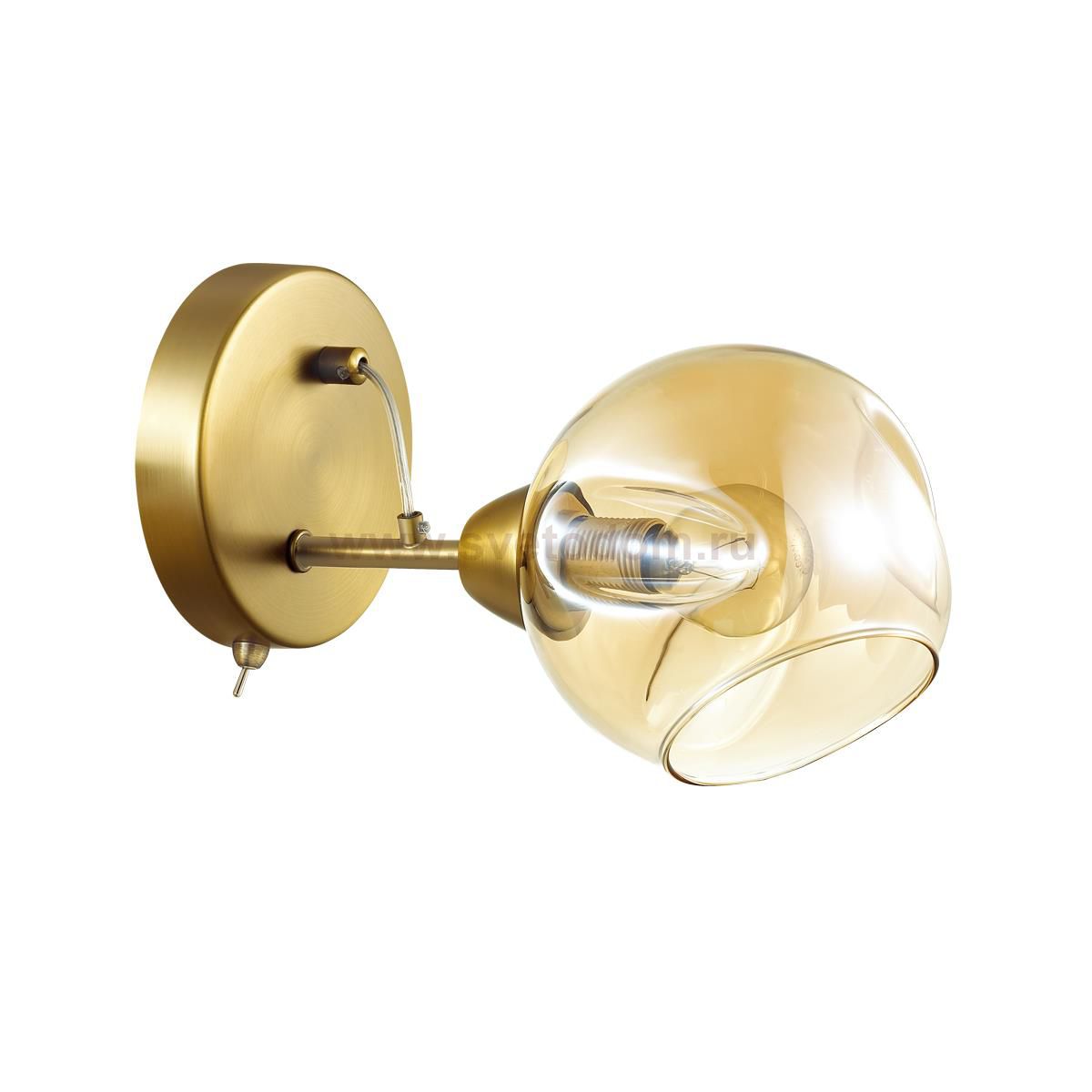 Светильник бра с выключателем Lumion 4435/1W AMBER