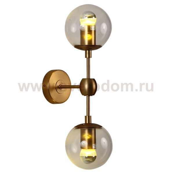 Бра Modo Sconce 2 Globes Gold Loft Concept 44.411