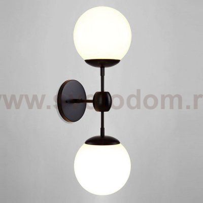 Бра Modo 2 Globes Black and white glass Loft Concept 44.412