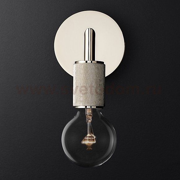 Бра RH Utilitaire Single Sconce Silver Loft Concept 44.553
