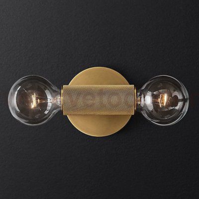 Бра RH Utilitaire Inline Sconce Brass Loft Concept 44.557