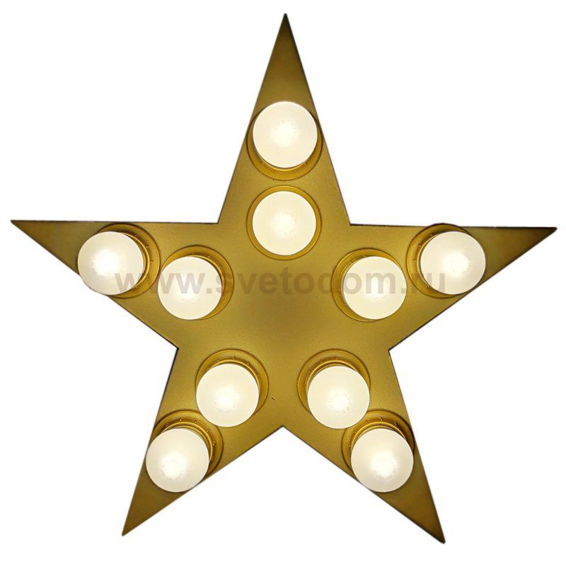 Настенный светильник Star золотая звезда Loft Concept 44.586