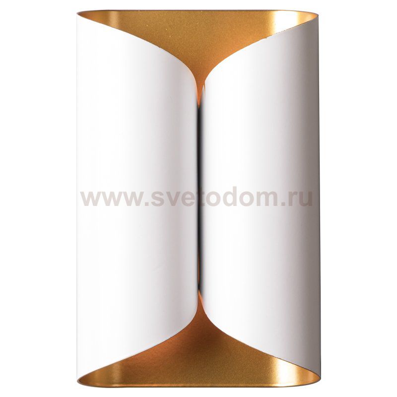 Бра White and Brass Roll Loft Concept 44.649
