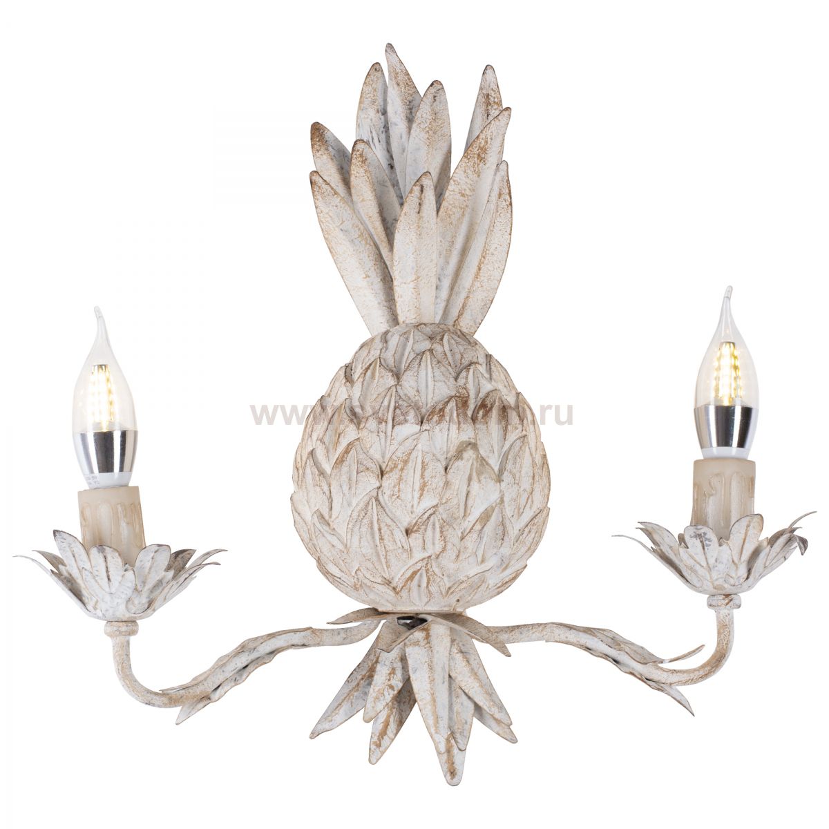Бра Ананас белый прованс Pineapple Wall Lamp Loft Concept 44.754