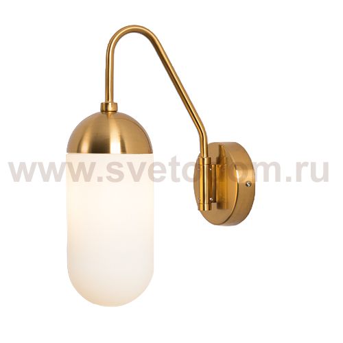 Бра Pelle Sconce short Gooseneck Clear Shade Loft Concept 44.784