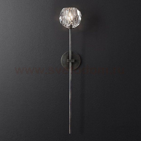Бра RH Boule de Cristal Long Sconce Black Loft Concept 44.864