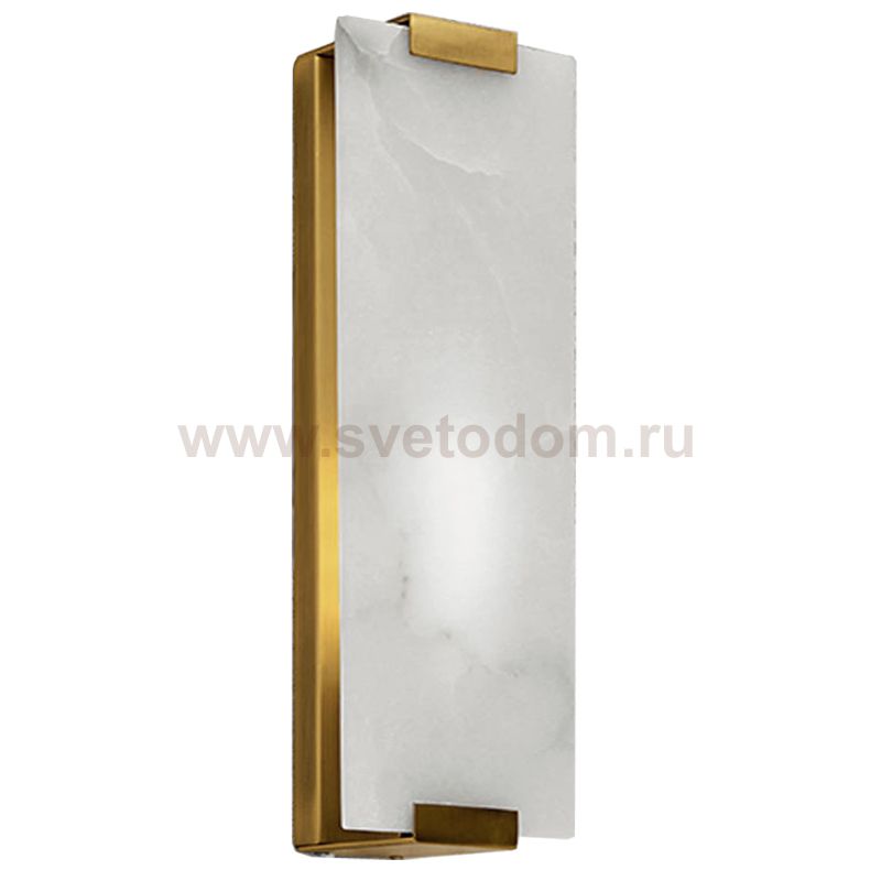 Бра Marble Rectangle Wall Lamp Brass Loft Concept 44.869-2