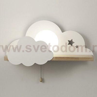 Бра с полкой Белое Облако Wall Lamp White Cloud Loft Concept 44.898-0