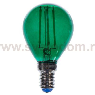 Зеленая прозрачная лампочка LED E14 5W тёплый свет Loft Concept 45.023