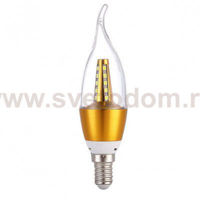 Прозрачная лампочка свеча LED E14 с позолотой Loft Concept 45.044