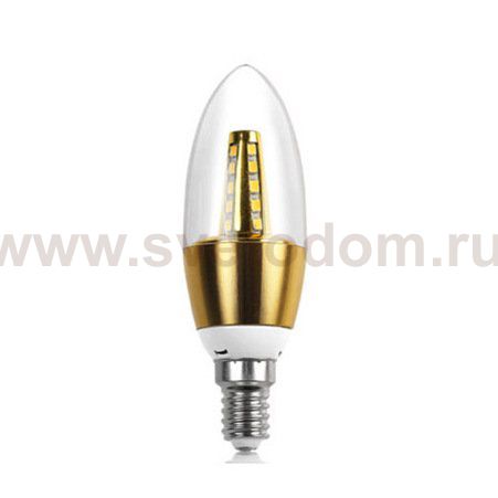Прозрачная лампочка LED E14 с позолотой Loft Concept 45.047