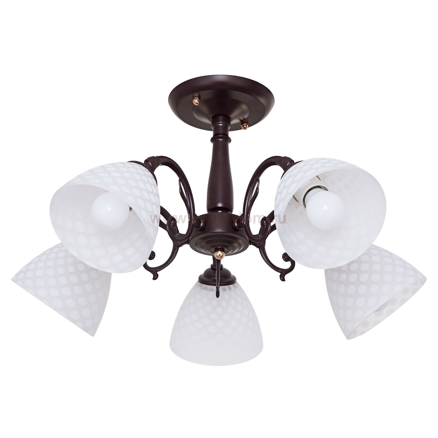 Потолочный светильник Экономсвет 451/5BR WT