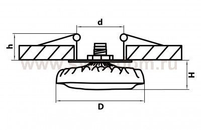 Светильник встраиваемый Lightstar 4520 Espresso