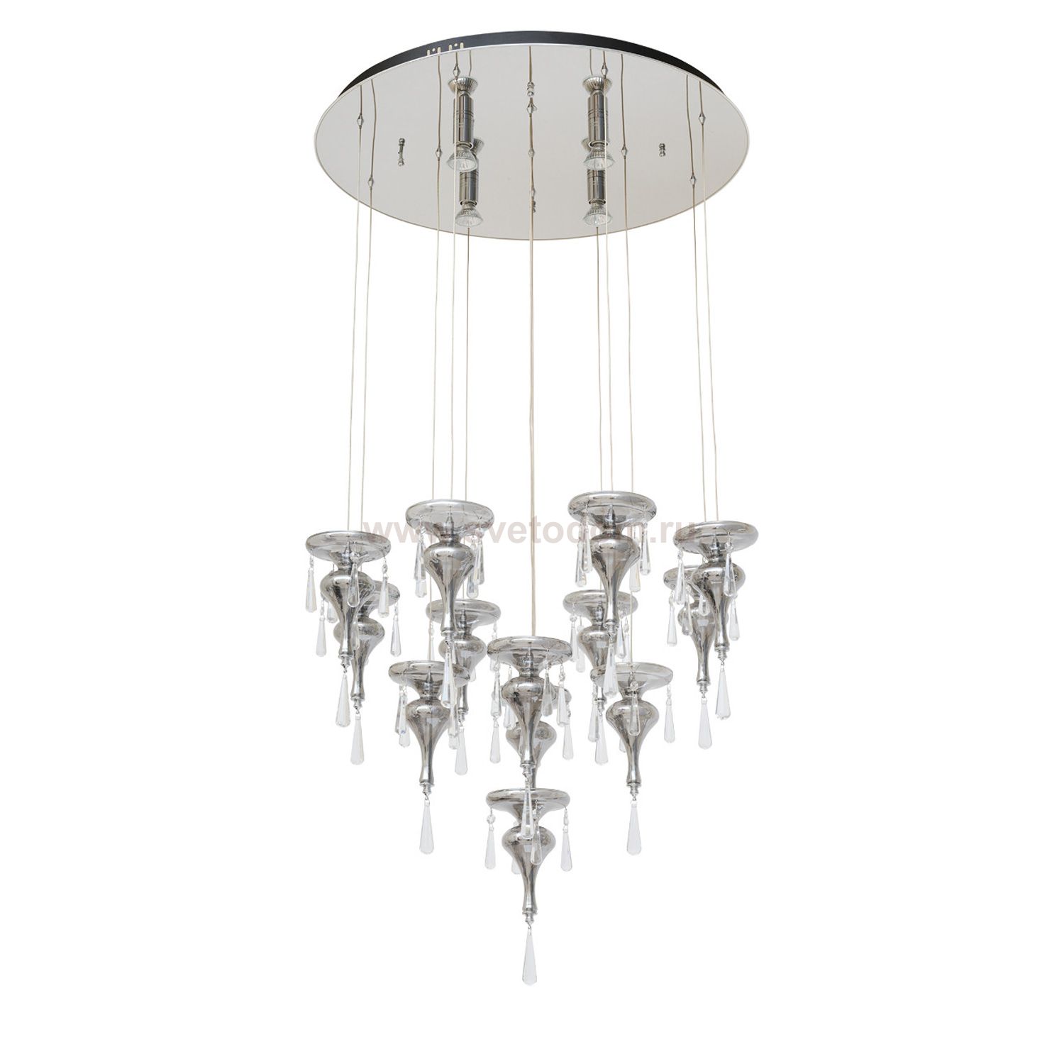 Люстра с пультом Chiaro 455010213 Симона