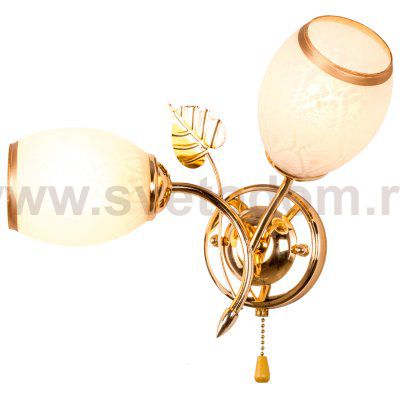 Настенный светильник 4552/2wFGD WT Экономсвет