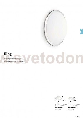 Потолочный светильник Ideal lux RING PL2 (45726)