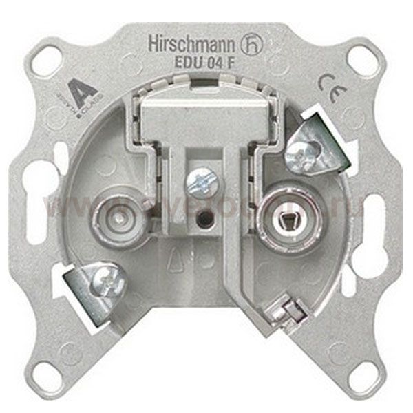 Gira Мех Розетка TV-FM оконечная, затухание 5дБ (G4600)