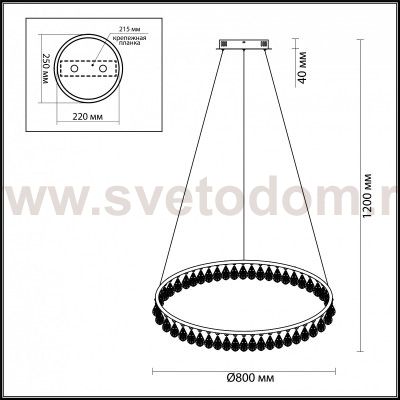 Подвесной светильник Odeon light 4602/48L ONIX