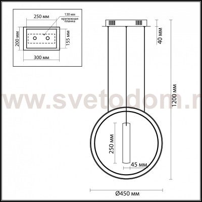 Подвесной светильник Odeon light 4603/54L CONSTANCE