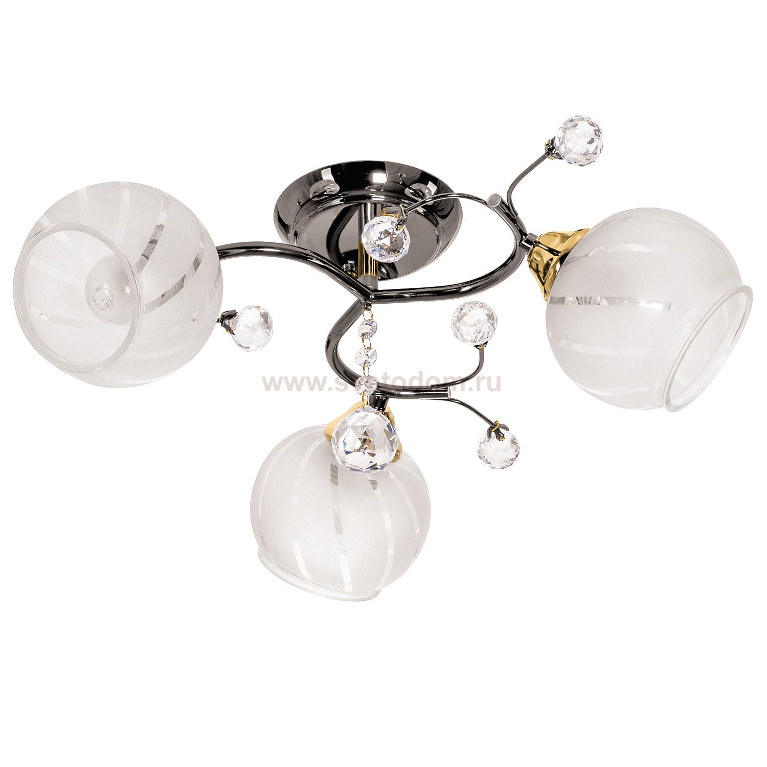 Светильник ЭкономСвет 4603/3GM+GD WT