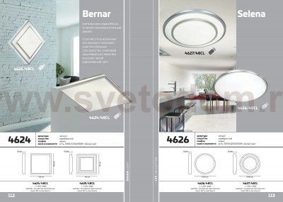 Настенно - потолочный светильник Odeon light 4627/48CL SELENA