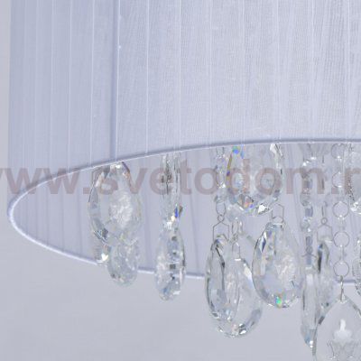 Люстра потолочная белый абажур Mw light 465015606