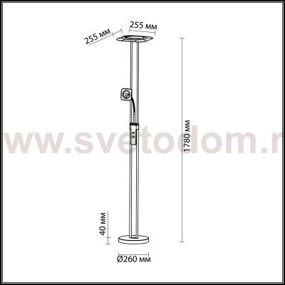 Торшер Odeon light 4676/24FL SALUT