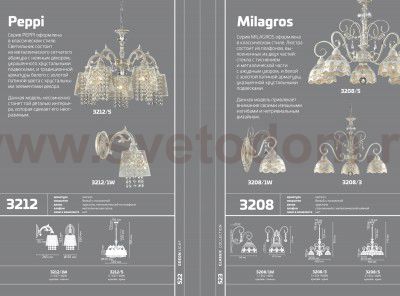 Люстра Odeon light 3208/5 MILAGROS