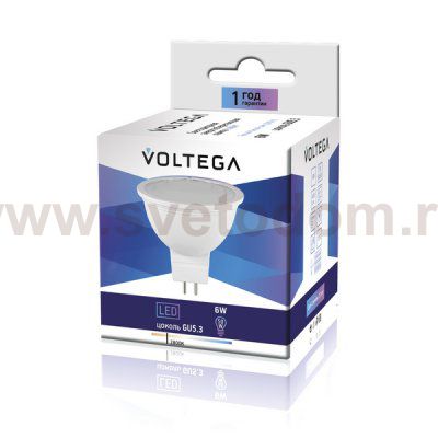 Лампа светодиодная Voltega VG2-S2GU5.3warm6W (4706)