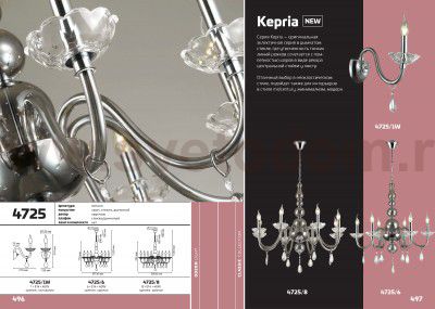 Светильник настенный бра Odeon light 4725/1W KEPRIA