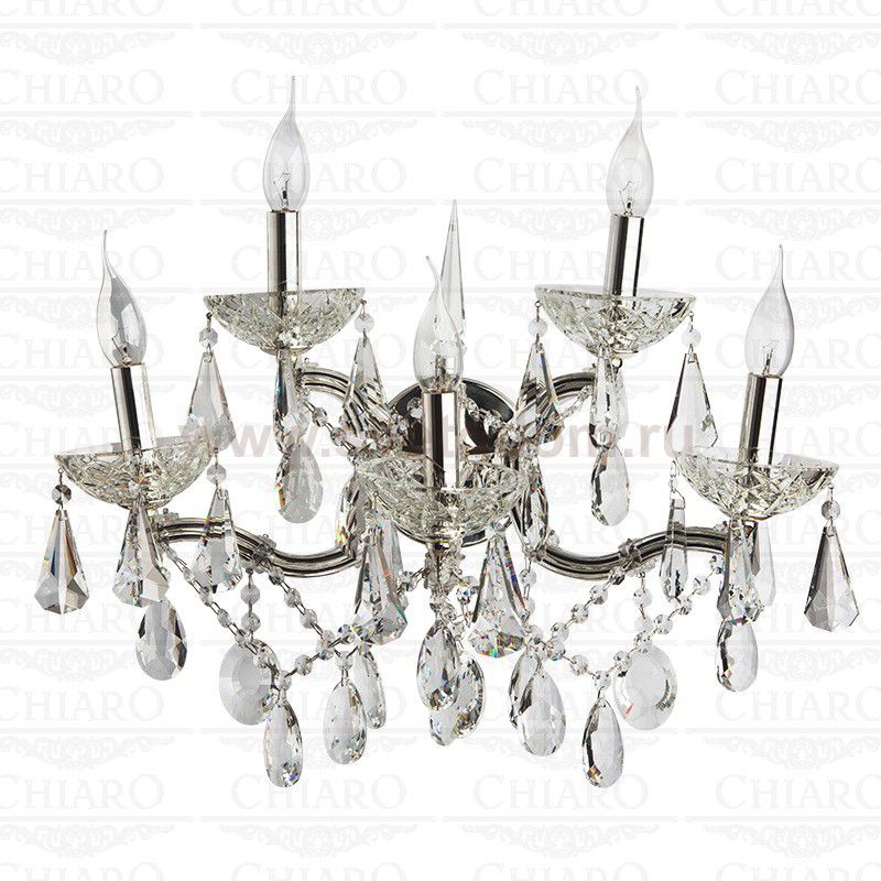 Светильник хрустальный настенный бра Chiaro 477020805 Дориана