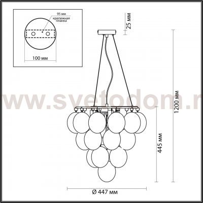Люстра Odeon light 4797/6 GRAPE