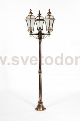 Светильник столб уличный 3 фонаря Oasis Light 95208LB Gb