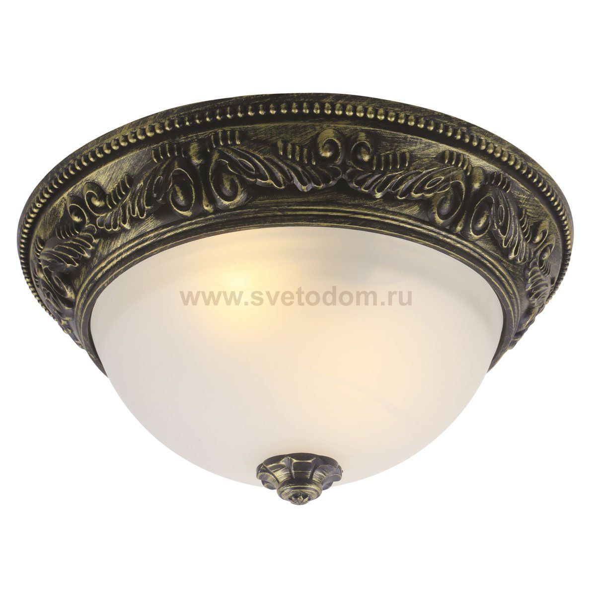 Потолочный светильник Flush Mount Ceiling Light bronze milky glass Loft Concept 48.025
